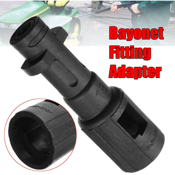 Lbtn - 150 Bar Black Pressure Washer Bayonet Fitting Adapter For Lavor Kew Nilfisk Alto To Karcher k Series