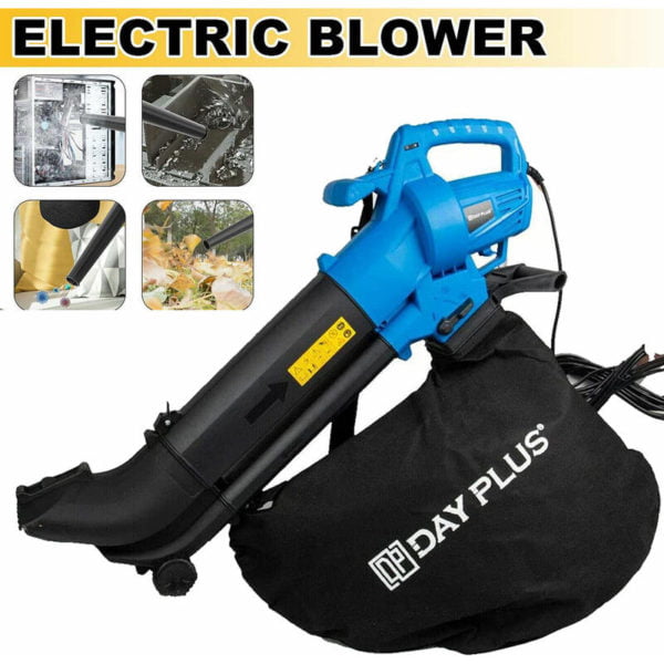 Leaf Blower Vacuum 3in1 3500W With Rake Garden Vac & Shredder Dust Blowing Clean