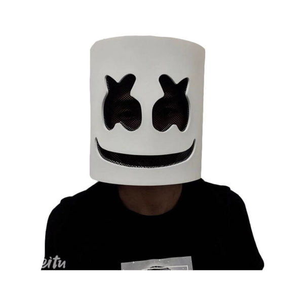 Led Mask Dj Cosplay Helmet Marshmello Costume Mask Light Up Led Mask Party Cosplay Mask,red