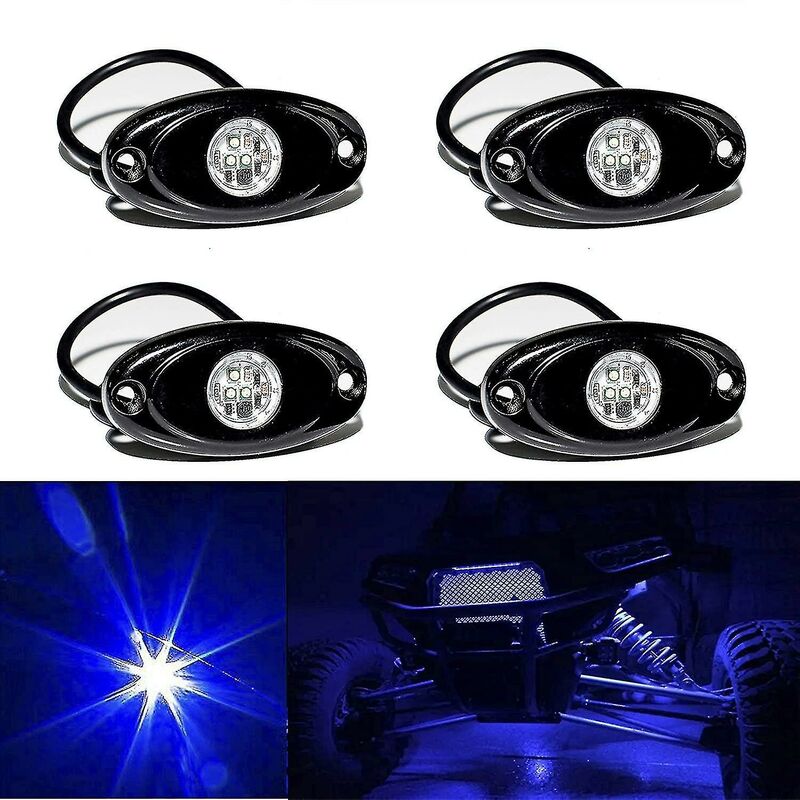 RGB LED Rock Lights With Bluetooth Controller, Timing Function, Music Mode 4 Pods/6pods/8pods/12pods Multi Color LED Light Kit - LED Rock Lights And LED RGB Rock Light Kit