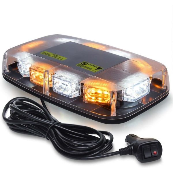 Led Strobe Warning Light -36 Led High Intensity Emergency Flashing Lamps/hazard Warning Mini Lighting Bar/beacon/with Magnetic Base For Car Trailer Ro