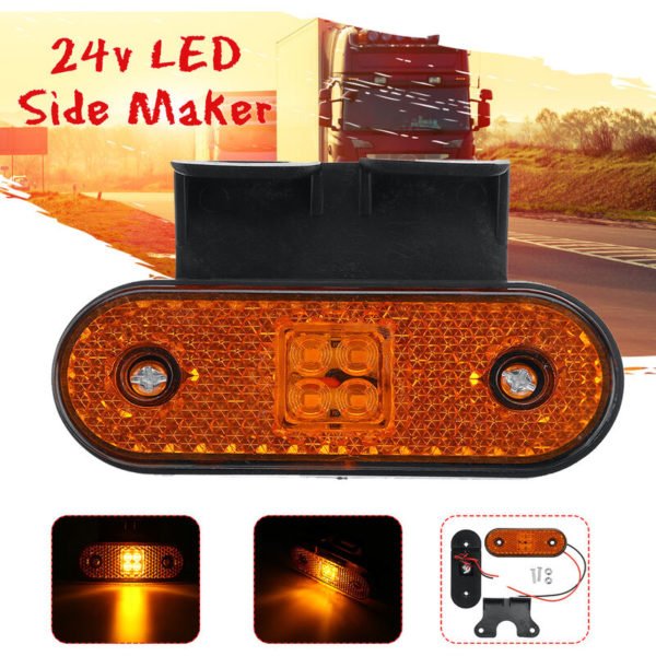 Led Truck Side Marker Lights 24V Turn Signals Lamps Tractor rv Trailer Lorry Pick-up Boats Car Back Light Clearance Lamp