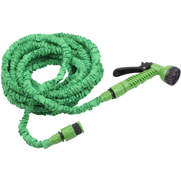 Lifcausal - 3 Times Expandable Garden water Hose Leak-proof Expandable Hose High Pressure Telescopic Watering Pipe with 7 Function Spray Nozzle for