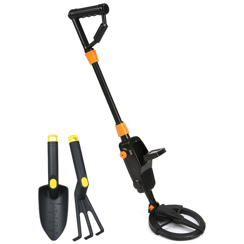 Lifcausal - Underground Metal Detector Gold Digger Treasure Hunter Handheld Metal Finder Treasures Seeking Tool with Sand Shovel & Rack Digging Tool
