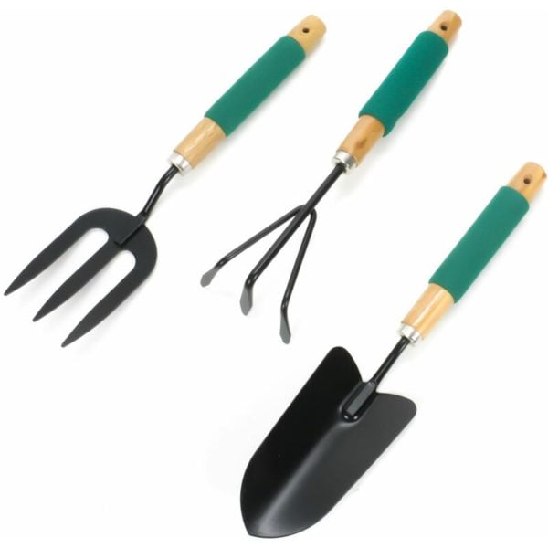 Lifetime Garden garden hand tool set 3 pcs. Flower trowel, digging fork ...