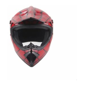 Little All-Terrain Helmet, Beach Descent Helmet, Mountain Bike Helmet, Kart Helmet in Spider Cloth (All-Terrain Helmet (bright red cobwell (including