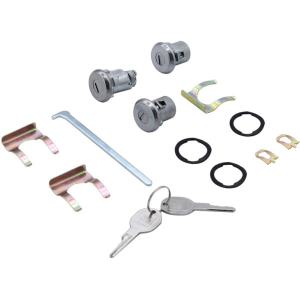 Lock Set Door Trunk Key Kit Oval h Groove Replacement for Cutlass Camaro Chevelle Nova gto