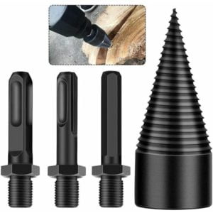Log Splitter Tapered Shaft for Step Drill Cutter Wood Splitter Steel Tapered Bit High Speed 32mm