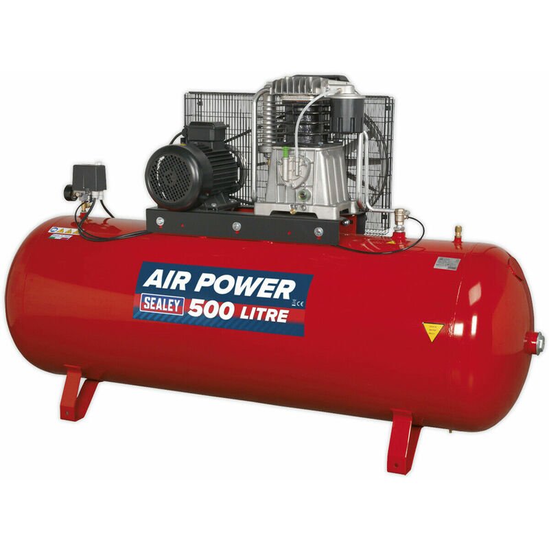 loops-500-litre-belt-drive-air-compressor-2-stage-pump-system-with