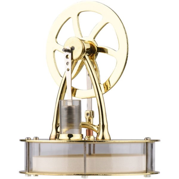 Low Temperature Stirling Engine Assembled Electricity Generator Heat Experiment Physical Generator Model with Flywheel Design Science Experiment DIY