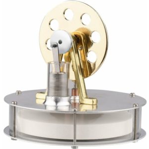 Low Temperature Stirling Engine Assembled Electricity Generator Heat Experiment Physical Generator Model with Flywheel Design Science Experiment diy
