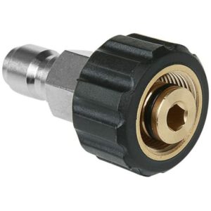 M22 to 3/8' Female Pressure Washer Connector, 14mm Pin, Quick Connector Brass Female Hose Connecting Parts