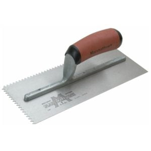 M701SD v 3/16in Notched Trowel DuraSoft® Handle 11 x 4.1/2in - Marshalltown
