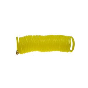 MAYPOLE Coiled UPVC Air Hose With 1/4in. BSP Female Fittings - 25' - 78707