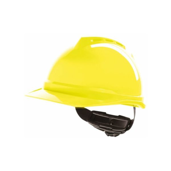 MSA - v-gard 500 vented safety helmet hi vis yellow - Hi Vis Yellow - Hi Vis Yellow