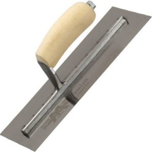 MXS13 Finishing Trowel 13x5' Curved Wood Handle - Marshalltown