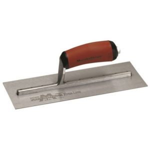 MXS1DSS Finishing Trowel Stainless Steel 11 x 4.5' Curved Durasoft Handle - Marshalltown