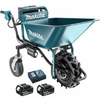 Makita DCU180 18v LXT Cordless Brushless Wheelbarrow and Bucket Frame 2 x 5ah Li-ion Charger