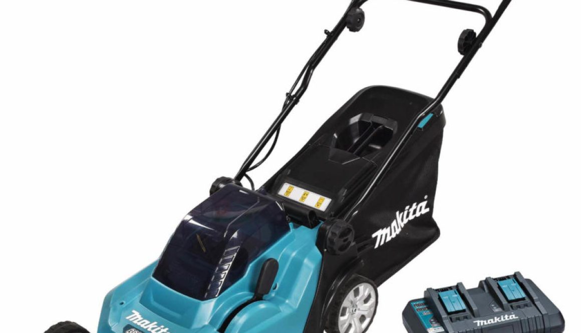 Makita DLM382 Twin 18v LXT Cordless Lawnmower 380mm 2 x 6ah Li-ion Charger