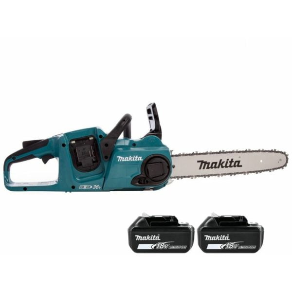 Makita DUC353 18V / 36V LXT Brushless 35cm / 14" Chainsaw With 2 x 5.0Ah Batteries