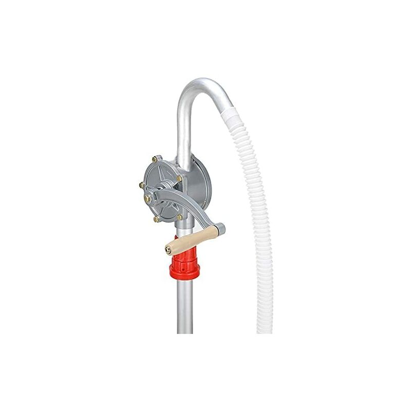 Manual Oil Pump, Portable Aluminum Rotary Oil Fuel Hand Pump, 29 L/min, for Liquid Transfer Gasoline Diesel Kerosene, Engine, Hydraulic