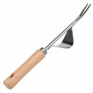 Manual Wood Fork Weeding Stainless Steel Handle Digging Root Removal Tool Transplant Tool