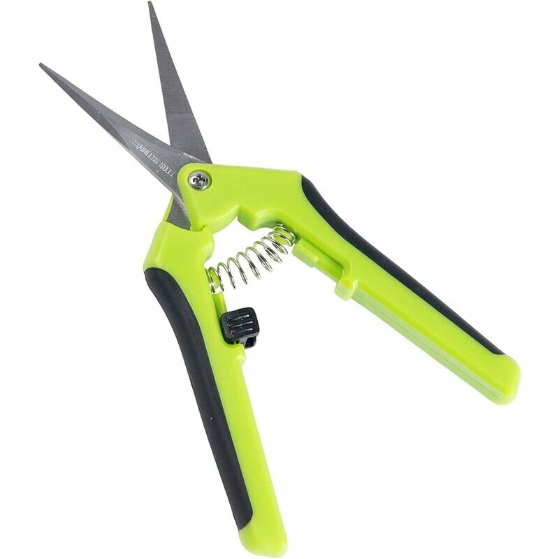 Manual bonsai shears, high precision shears with curved stainless steel blade