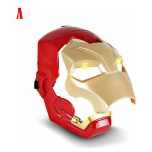 Marvel Avengers 4 Iron Man Captain America Mask Light Sound Helmet Open Mask For Children Halloween A thsinde