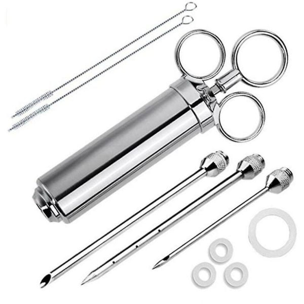 Meat Injector Syringe Kit Turkey Baster Food Syringe for Grilling Baking