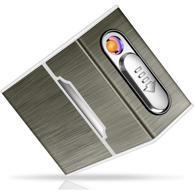 Metal Aluminum Pocket Cigarette Cigar Tobacco Case Case, Electronic Lighters