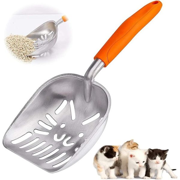 Metal Cat Scoop For Dog Metal Litter Shovel Large Metal Cat Litter Shovel Cat Litter Scooper 1 Pieces Cat Litter Scoop With Holder Filter Scoop