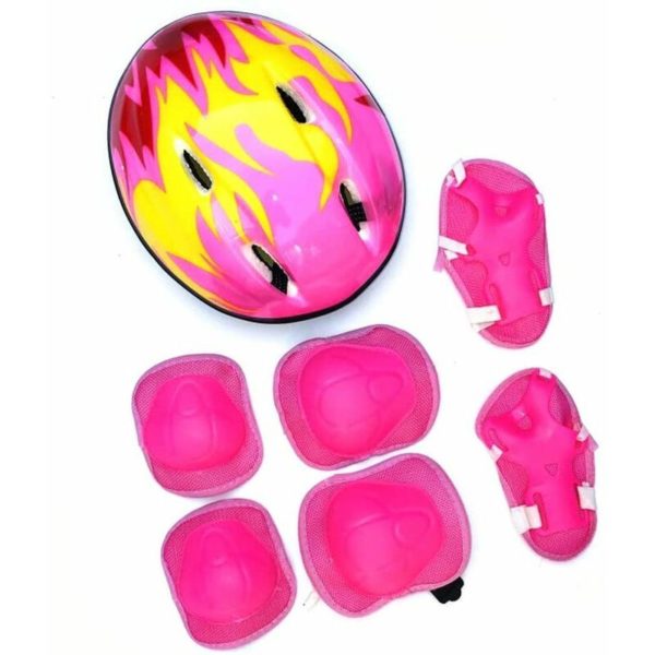 Mezheng - Protective set for children, protectors, protective equipment, children's knee pad set with helmet for inline skateboarding, bicycle,