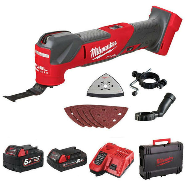 Milwaukee - M18FMT-522X 18V Fuel Multi-Tool with 1x 5.0Ah & 1x 2.0Ah Batteries