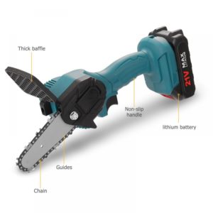 Mini Battery Chainsaw, 4 Inch Cordless Electric Chainsaw, Mini Rechargeable Electric Chainsaw