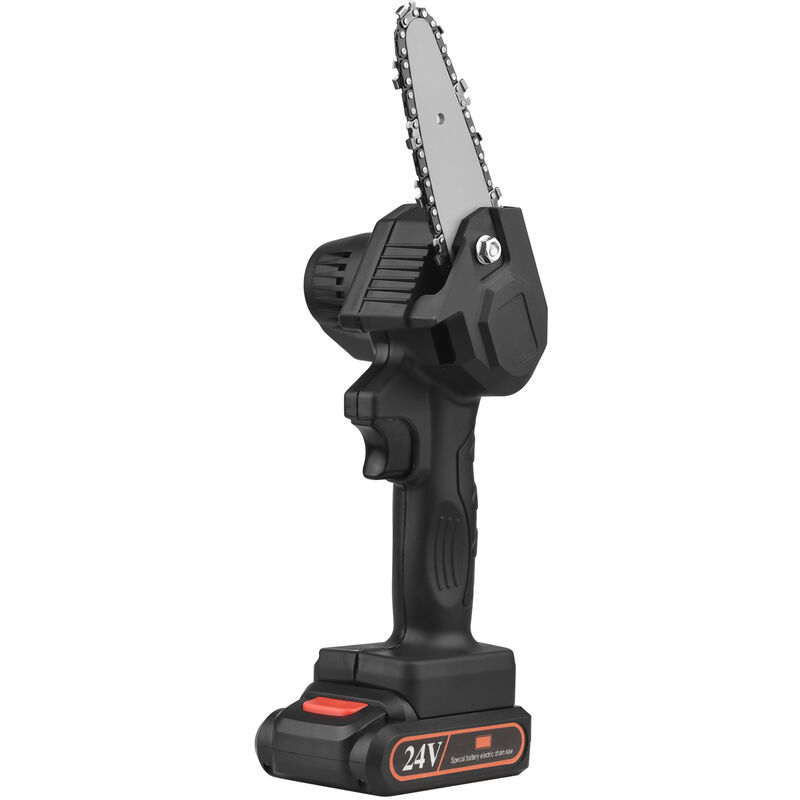 Mini Chainsaw Handheld Cordless Chainsaw 4-Inch 24V Electric Chainsaws One-Handed Portable Chainsaw Electric Pruning Saw for Garden Tree Logging