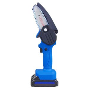 Mini Chainsaw with Battery Electric Chainsaw 4 Inch Hand Chainsaw Cordless with 2 Batteries, Portable Chainsaw for Home Garden Tree Wood