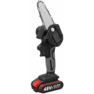 Mini Electric Chainsaw Portable Rechargeable Chain Saw Woodworking 2 Batteries 800W 3500mAh
