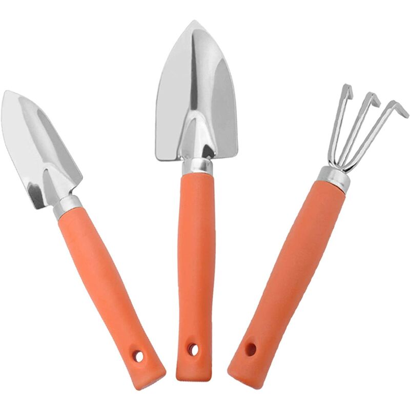 Mini Garden Tools Set, 3pcs Mini Gardening Tools, Garden Plant Tool Set, Spade, Shovel and Rakes, Mini Gardening Kit, Interior and Outdoor Gardening