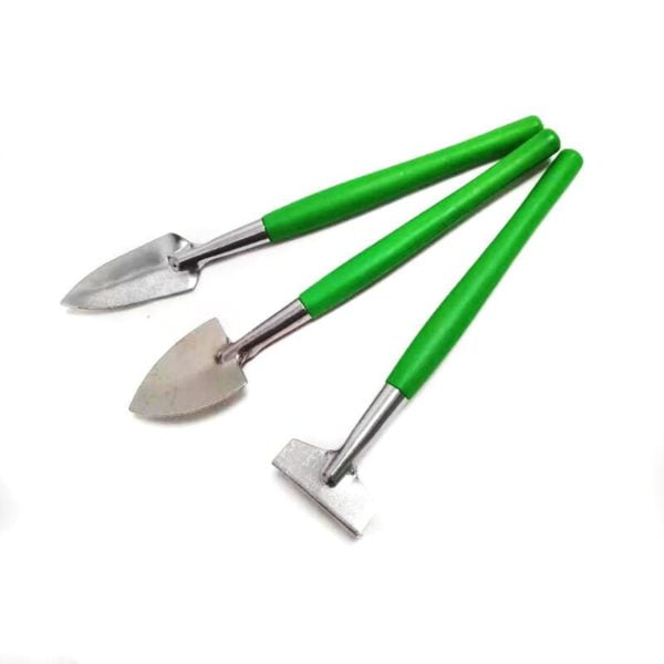 Mini Gardening Tools Set of 6 Mini Gardening Tools Mini Rake, Trowel and Shovel for Succulent Plants Bonsai and Planting - Green