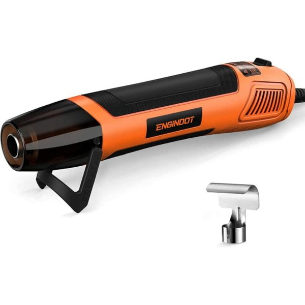 Mini Heat Gun Engindot 350°C 350W Hot Air Gun Tool with Stainless Steel Nozzle, 2M Long Cable Multi-Function Tool for Craft Embossing, Crafts, Shrink