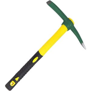 Mockock Plastic Handle Pickaxe Pickaxe Hoe for Garden Flower Beds Planting Prospecting Camping (s - Green)