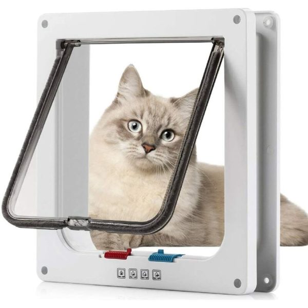 Modou - Magnetic Cat Lock Large Dog Door Cat Door Pet Gate Easy Installation With Telescopic Frame