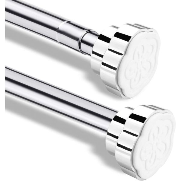 Modou - No Drilling Stainless Steel Telescoping Rod - Adjustable Length for Towel Rail, Shower Curtain, Curtain Rod, Clothes Rod, Clothes Rod (50
