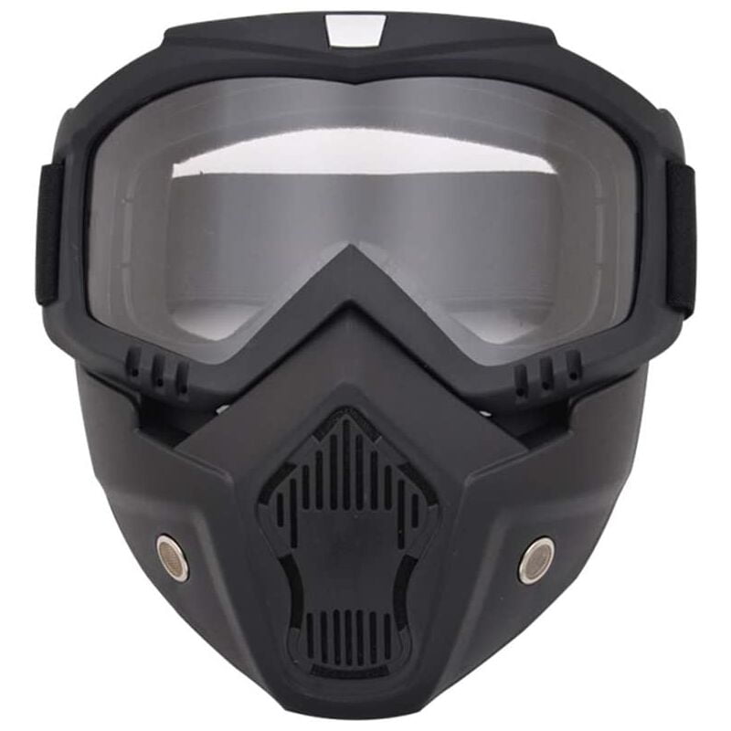 Modular Mask, Removable Goggles, Motorcycle, Helmet, Protective Mask ...