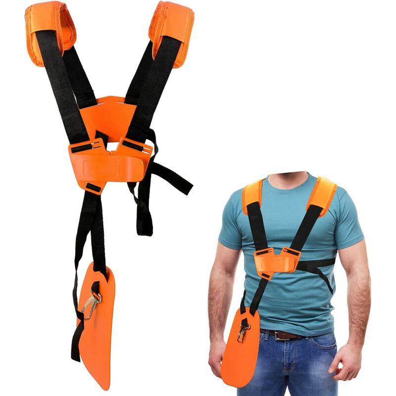 Monly - Sling Trimmer - Double Shoulder Harness Trimmer with Adjustable Durable Nylon Belt for Brush Cutter or Gardenning (for stihl FS,km Series