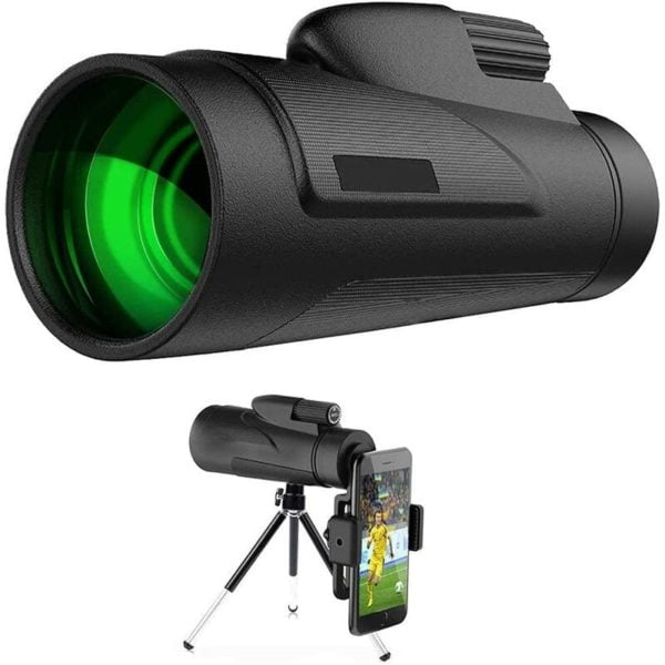 Monocular Telescope, Monocular Telescope, 12X50 High Power Monocular Spotting Scope, BAK4 Waterproof fmc Prism Lens for Outdoor, Bird Watching,