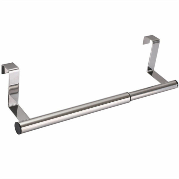 Morejieka - bett Telescopic hanging towel rack - extendable, Stainless steel, Matte silver