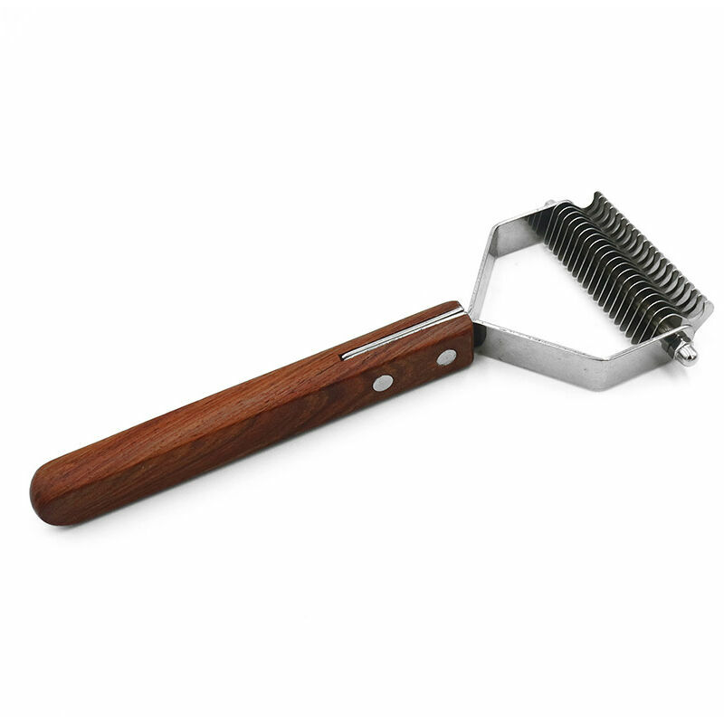 Morejieka - rlife - Coat King Brush Dogs and Cats, Pet Grooming Comb Detangling Rake Dramatically Reduces Hair Loss