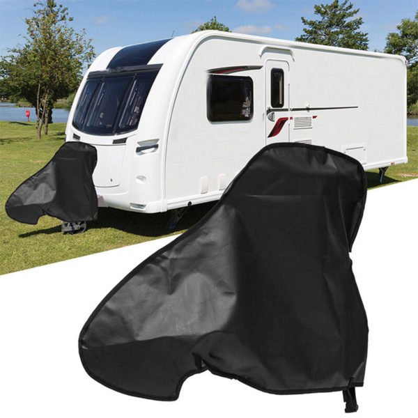 Motorhome and Caravan Covers Trailers Drawbar Cover, Waterproof uv Resistant and Breathable Universal Towing Cover Caravan Trailer Tow Head Cover,
