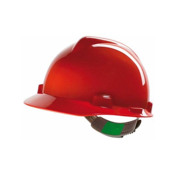 Msa V-Gard Safety Helmet Red